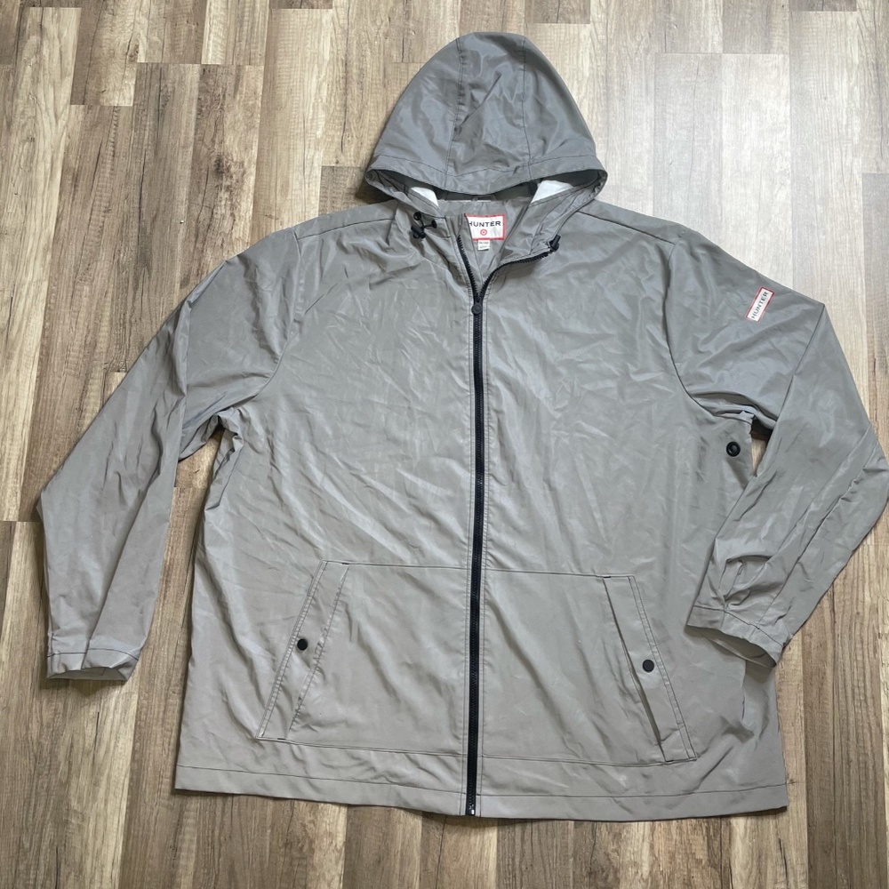 Men's Hunter Lightweight Zip Hooded Rain Jacket 3X